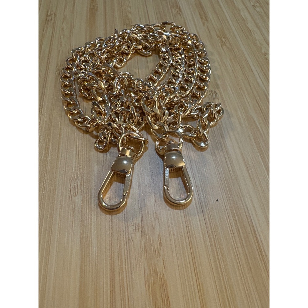 Gold Tone  Link Chain Purse Strap Replacement Bag‎ Accessory 48"